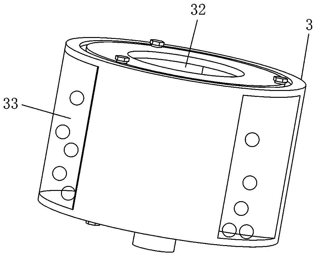 Collision type shell breaking machine