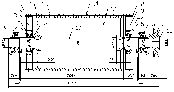 Eddy current sorter for separating non-ferrous metals in solid waste