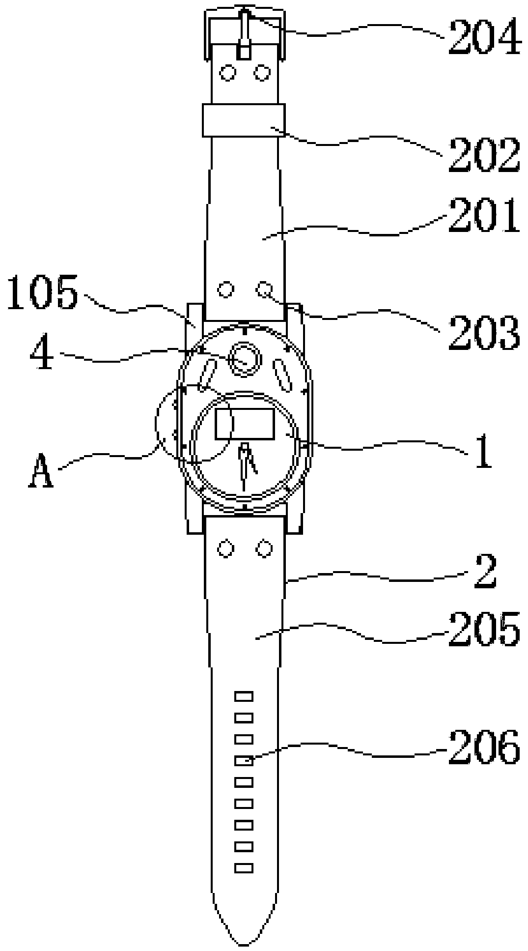 An intelligent watch capable of performing face recognition