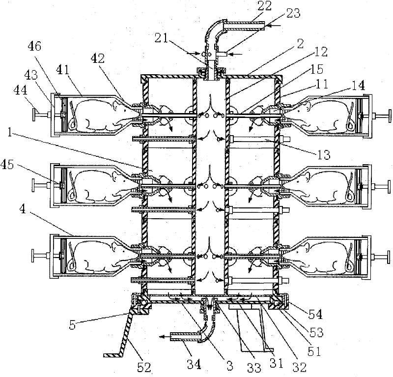 Rodent oronasal suction dynamic exposing device