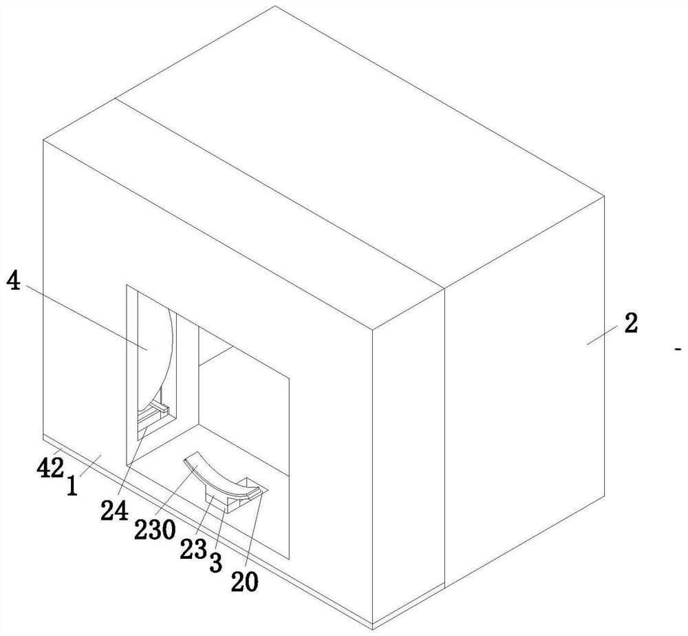 A kind of pharyngeal swab collection head positioning fixed isolation cover