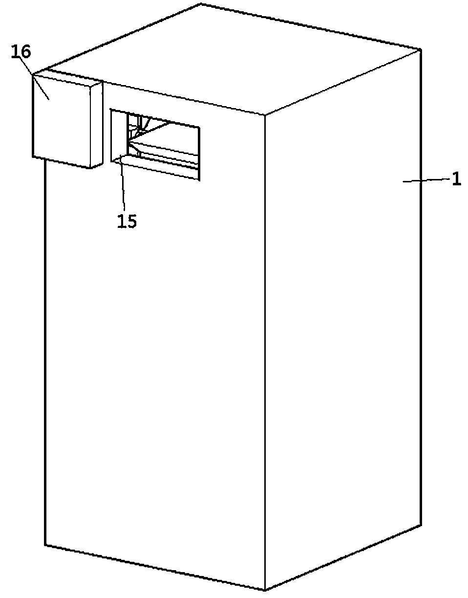 Integrated space-saving intelligent integration type garbage recycling bin