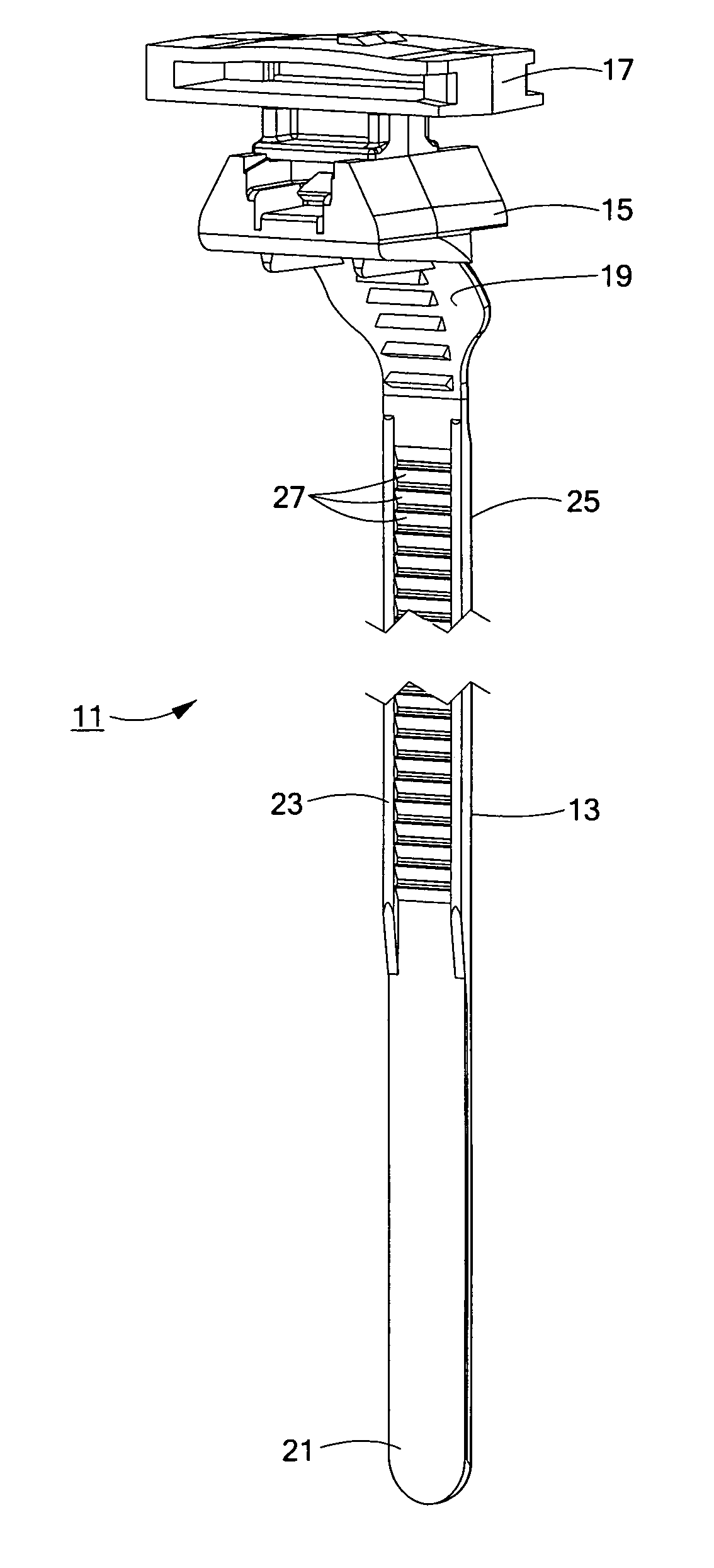 Cable tie with electrical connector fastener