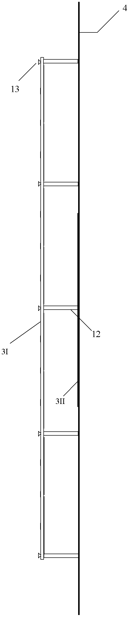 Wideband double frequency mobile communication base station antenna