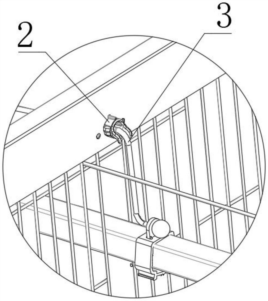 Wear-resistant waterline hoisting fixing seat with elastic buffering performance