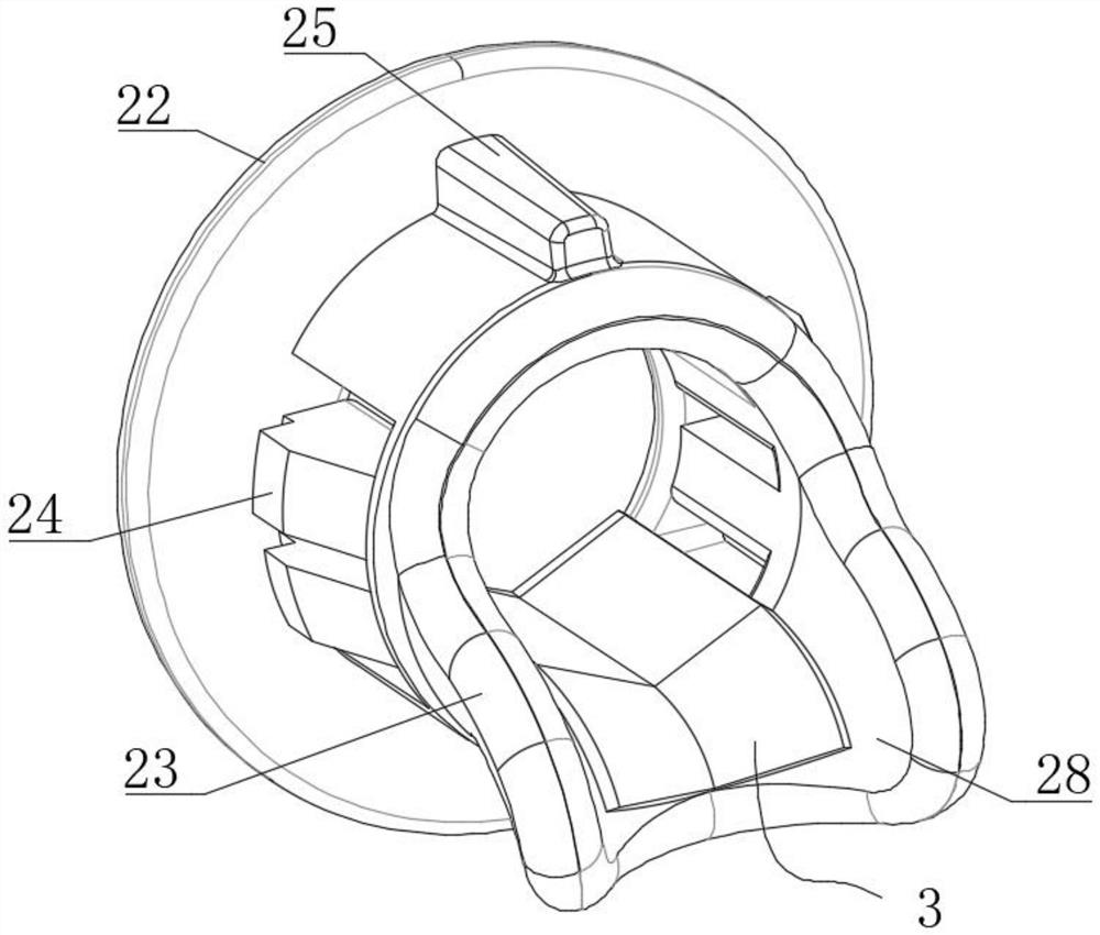 Wear-resistant waterline hoisting fixing seat with elastic buffering performance