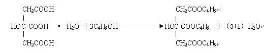 Preparation process for plasticizer-tributyl citrate