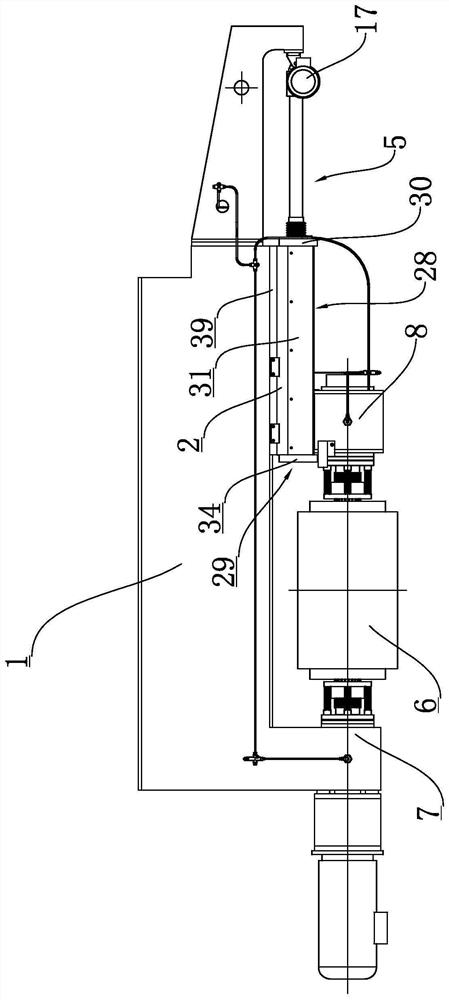 Sealed waterproof jacking mechanism of movable bearing seat