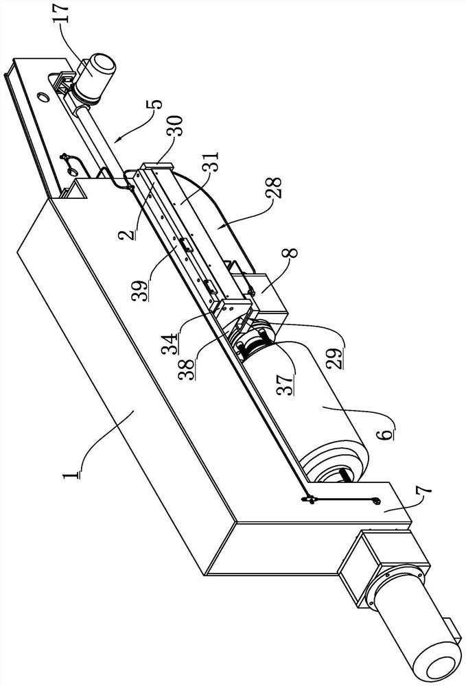 Sealed waterproof jacking mechanism of movable bearing seat