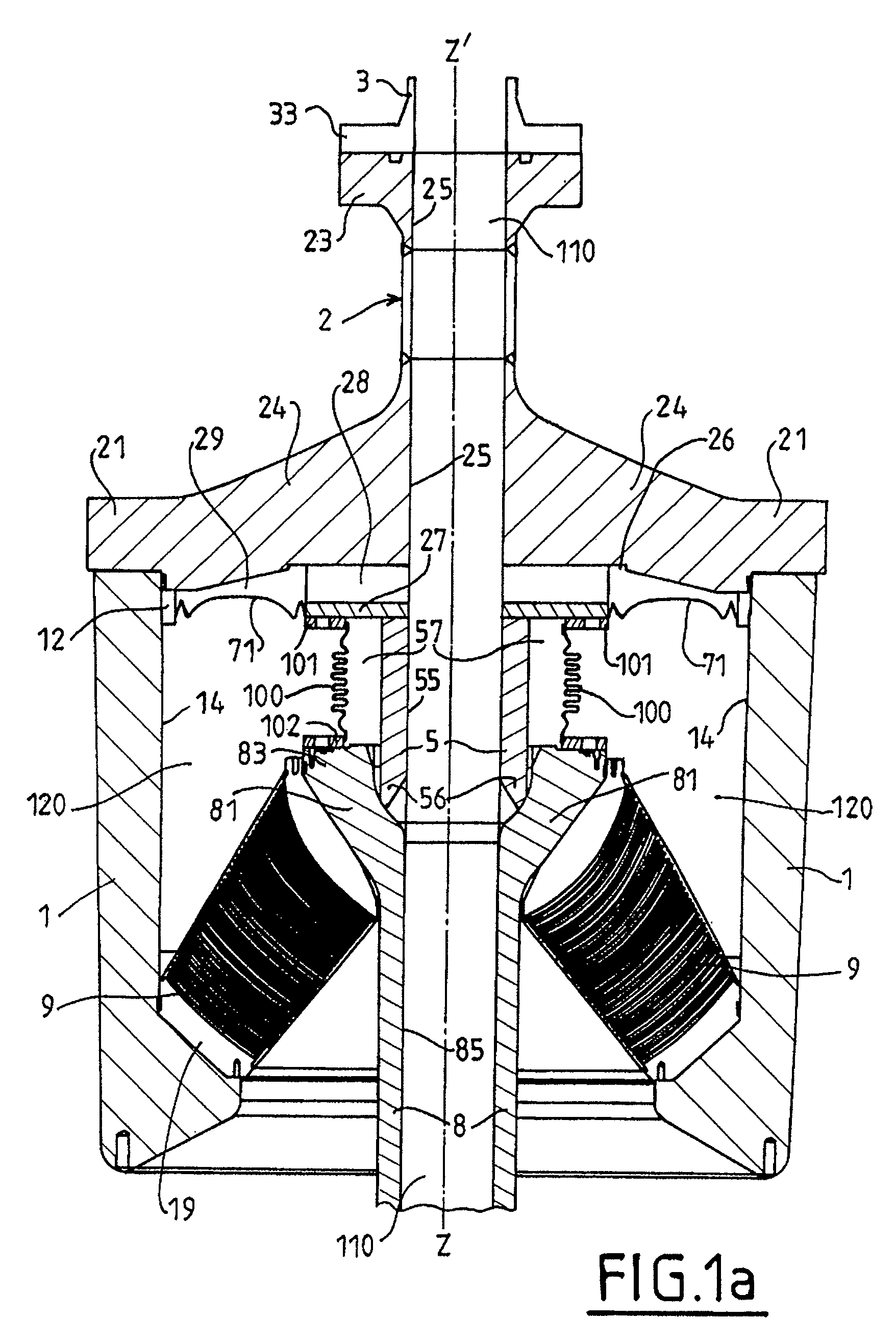 Flexible joint with bellows