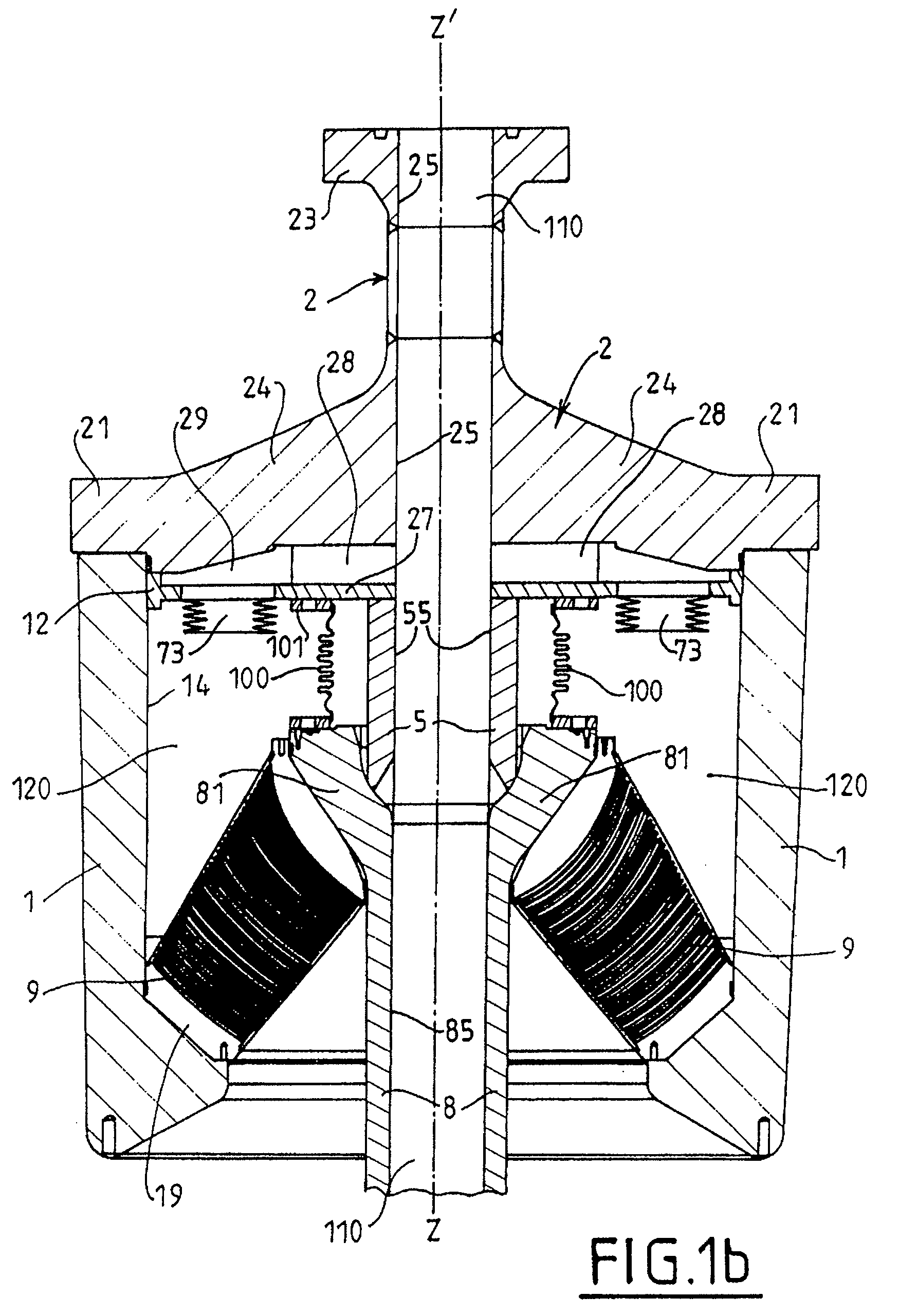 Flexible joint with bellows