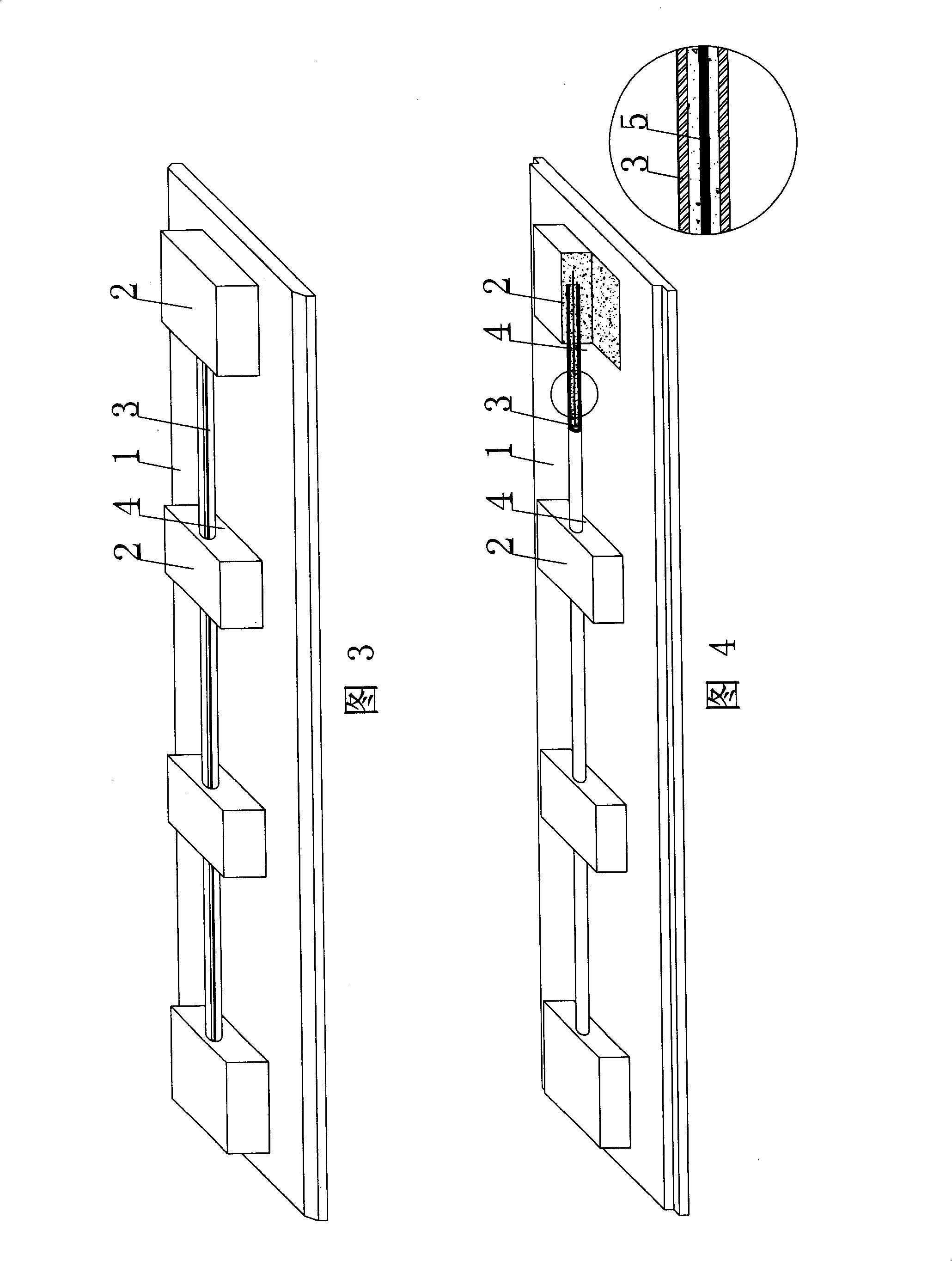 Prefabricated slab for lamination