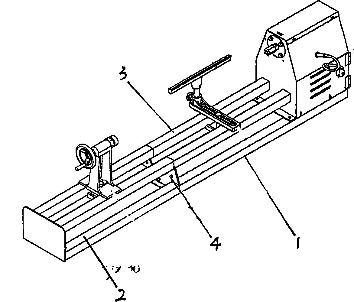 Detachable wood-turning machine