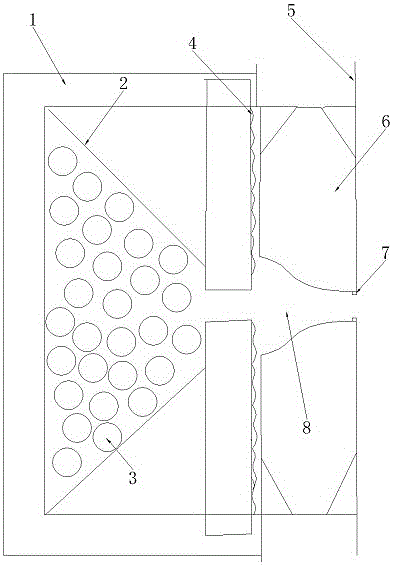 Pipe material cleaning device