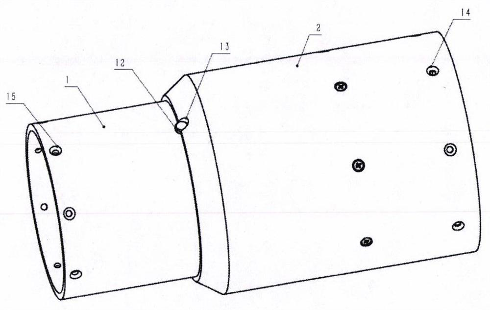 Interstage separation device suitable for small-missile-diameter aircrafts