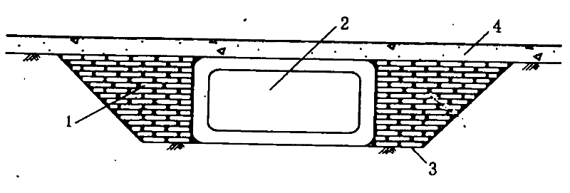 Geobag platform back roadbed and application method