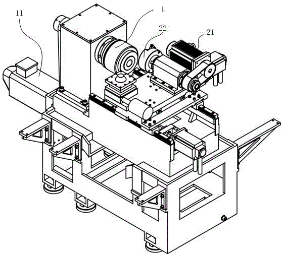 End surface grooving device