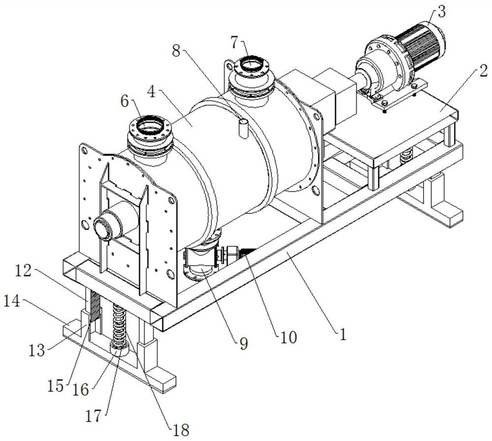 Building solid waste recycled concrete admixture treatment device