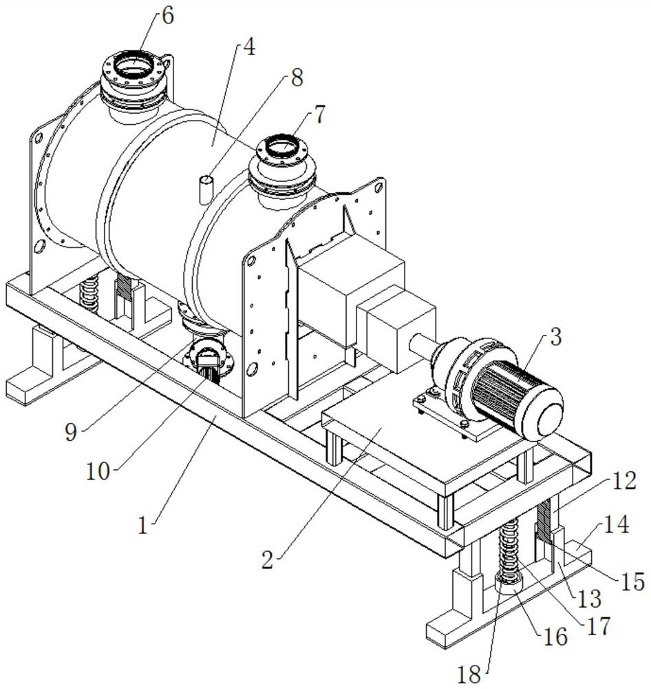 Building solid waste recycled concrete admixture treatment device