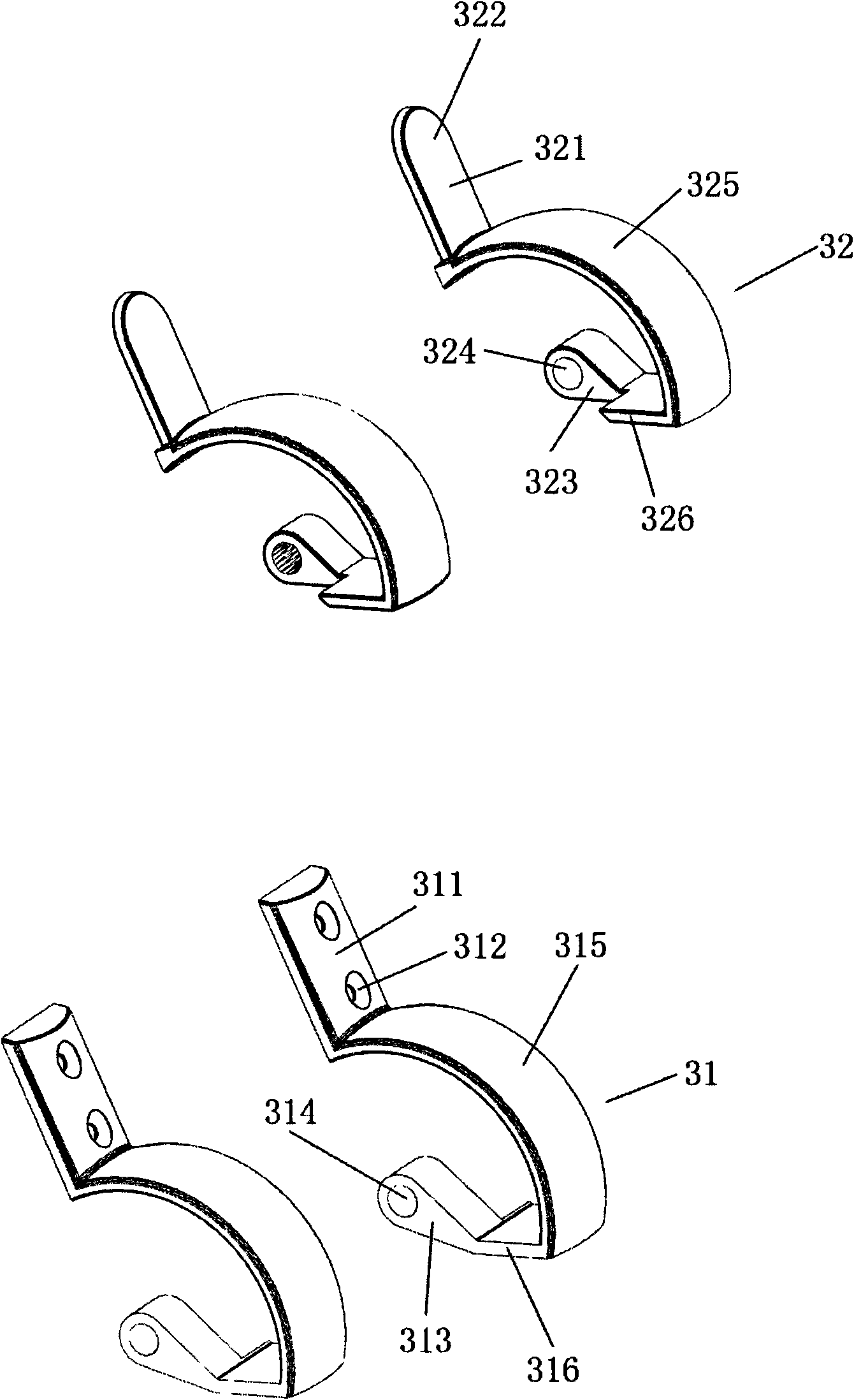 Installation mechanism of closestool lid