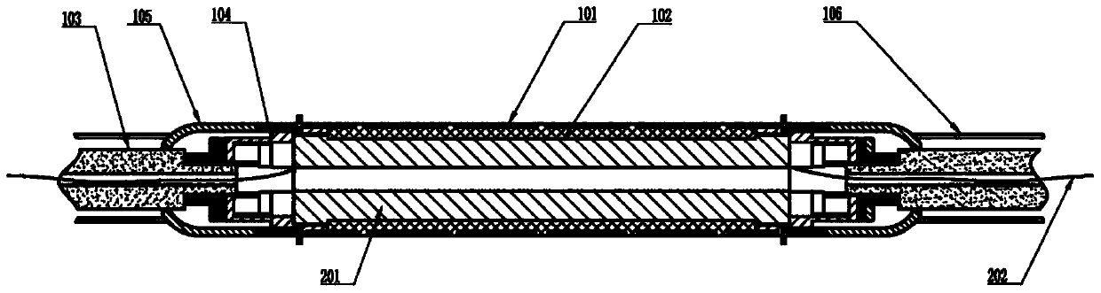 Novel packaging structure for fiber optic hydrophone probe and fiber optic hydrophone array