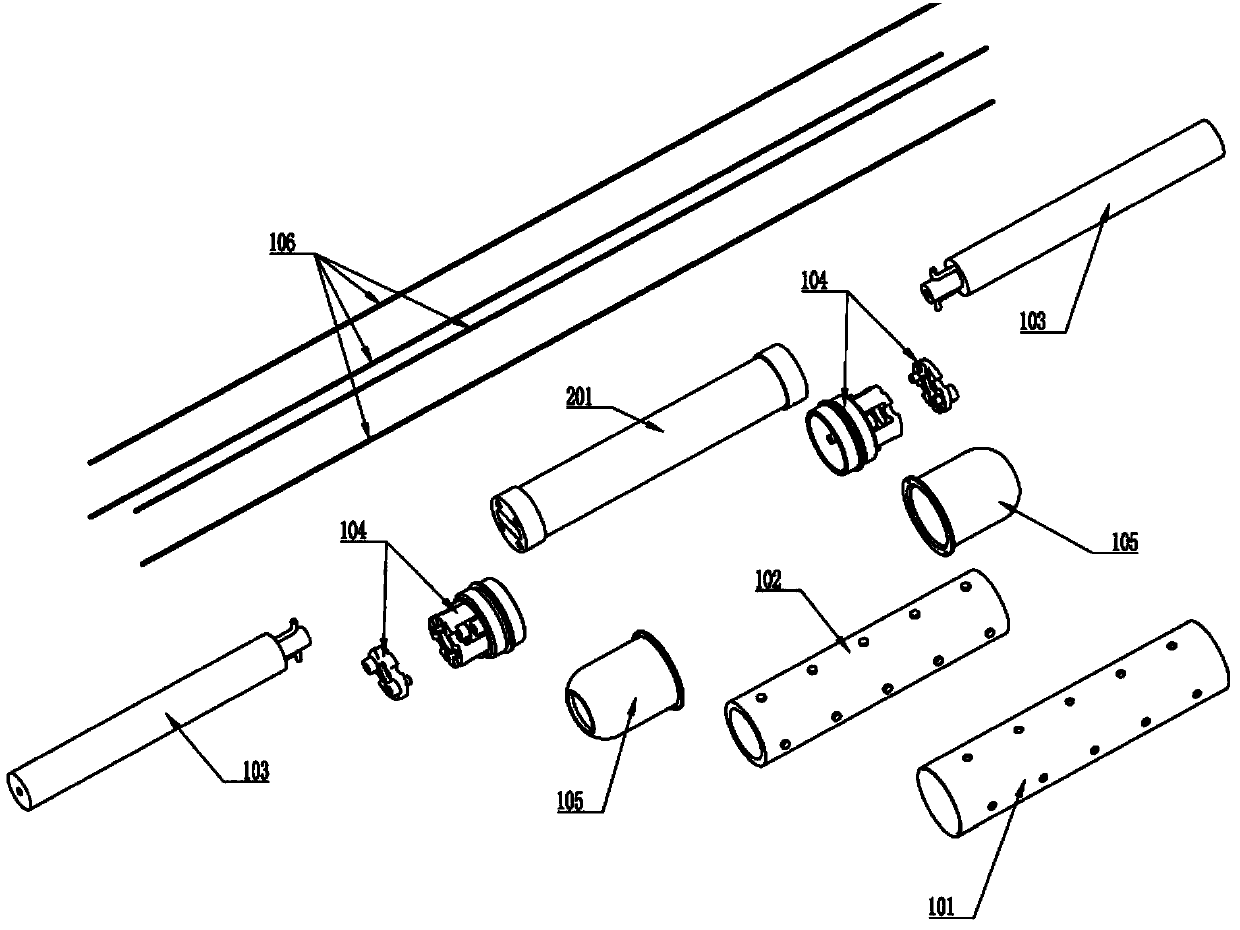 Novel packaging structure for fiber optic hydrophone probe and fiber optic hydrophone array