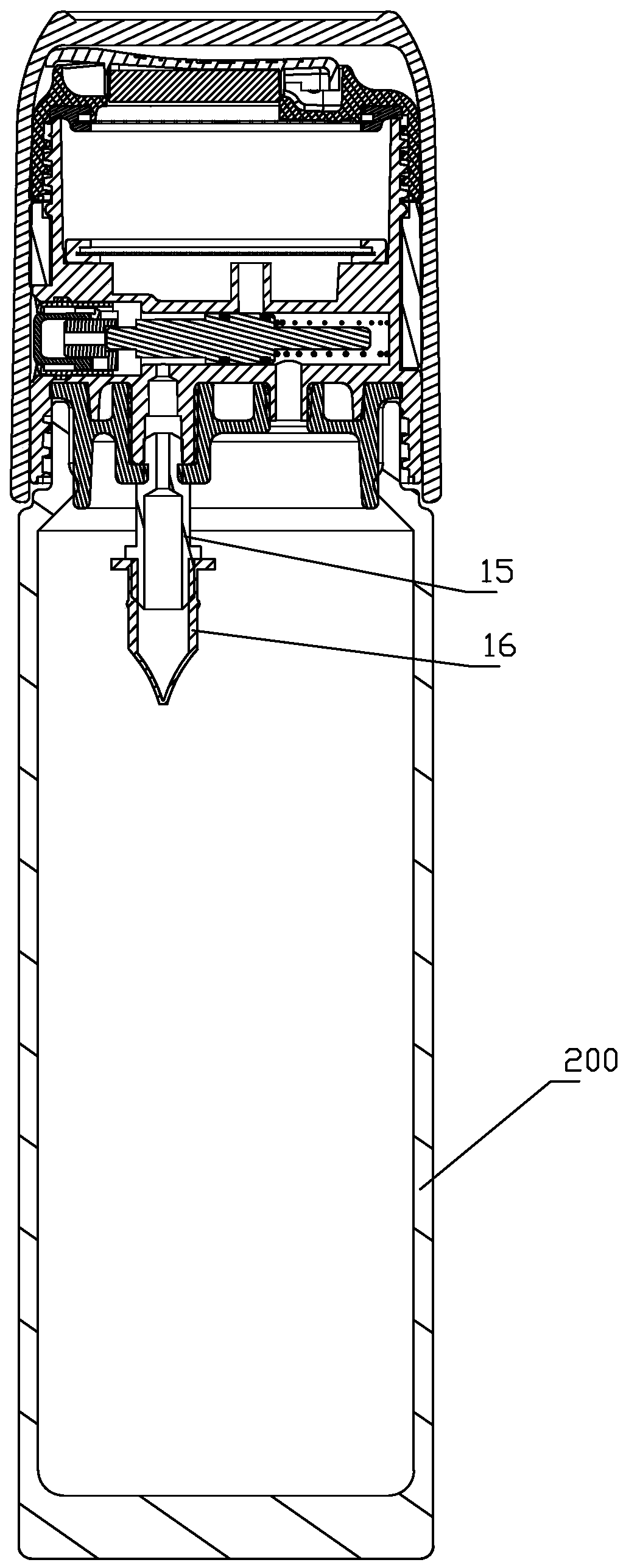 Running water form teacrema or coffee brewing pot