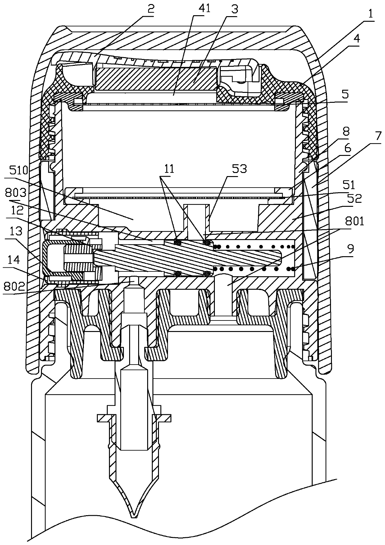 Running water form teacrema or coffee brewing pot