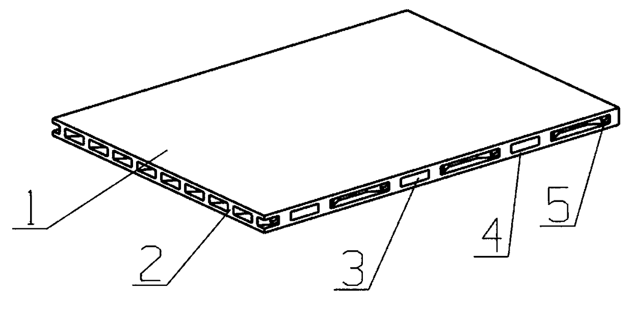 Honeycomb interlayer structure prepared through added material manufacturing method