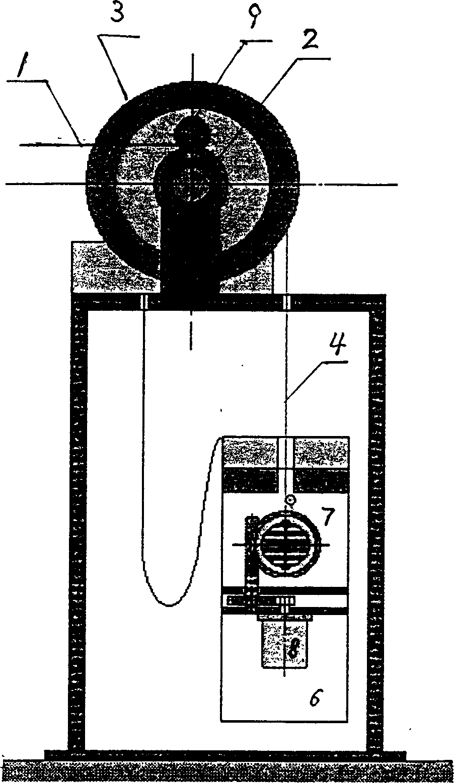 Remotely-measuring remotelly-controlled rertical displacement meter