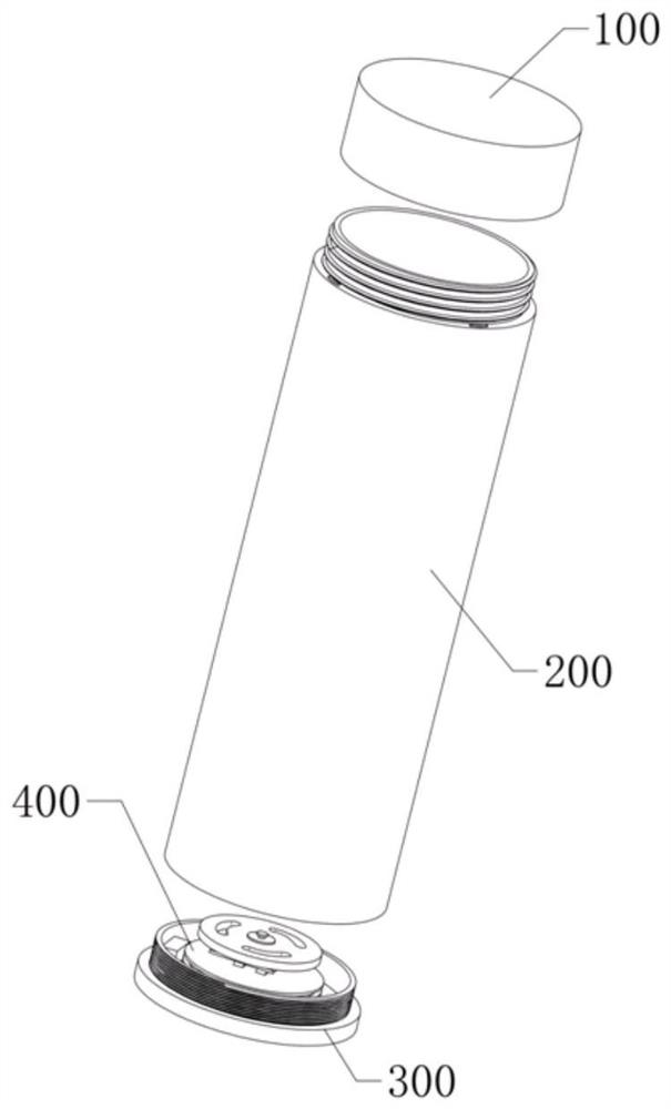 Interactive intelligent water cup and working method thereof