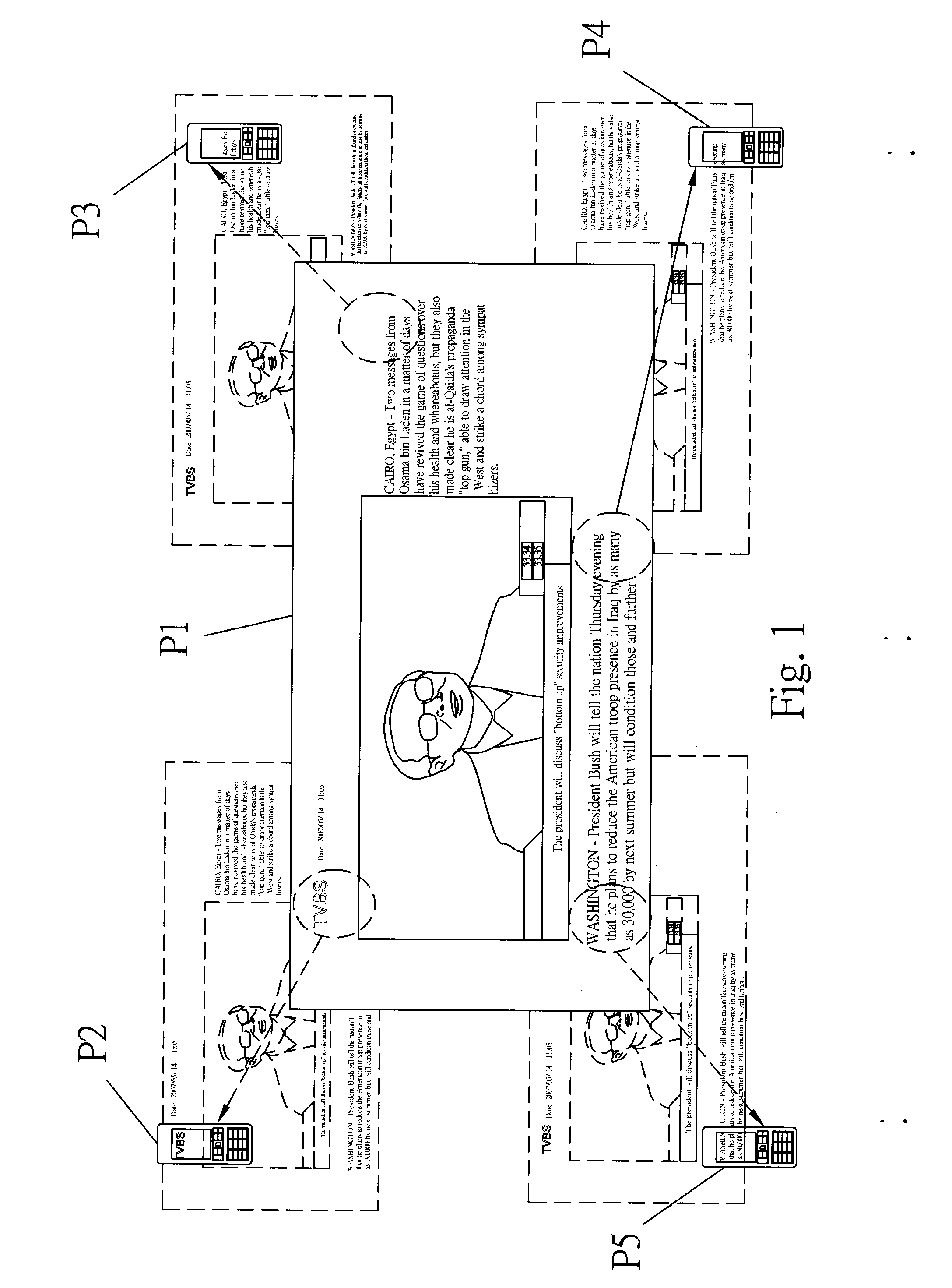 Virtual paper reading device