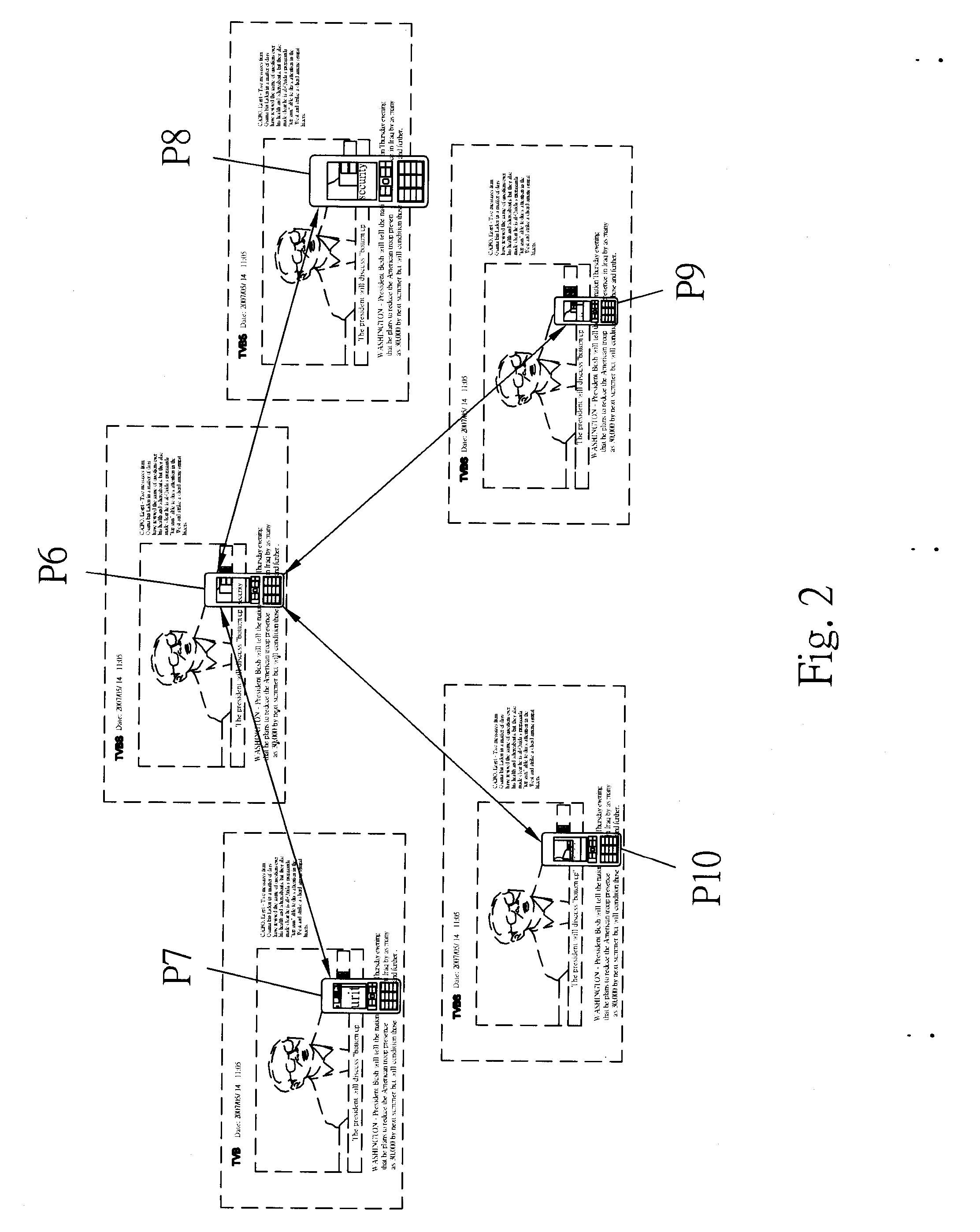 Virtual paper reading device