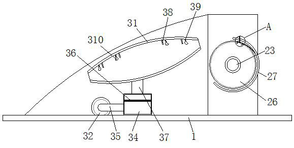 Yarn winding device for clothing processing