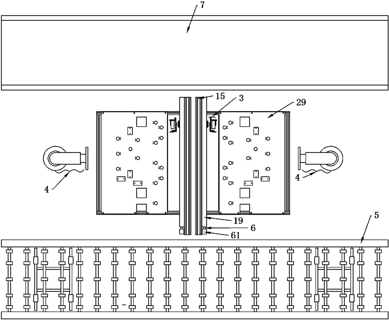 Single line conveying automatic glue dispensing production line