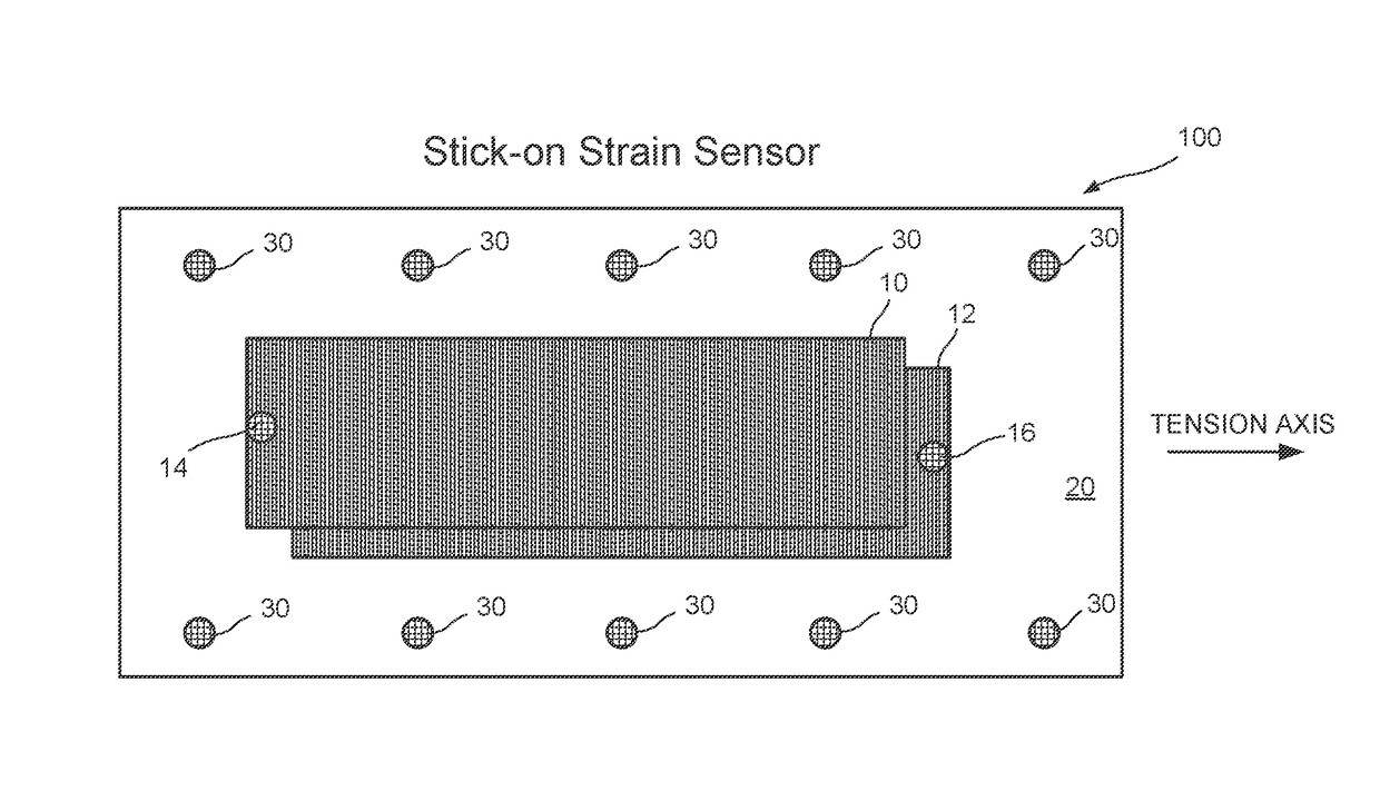 Optical strain gauge