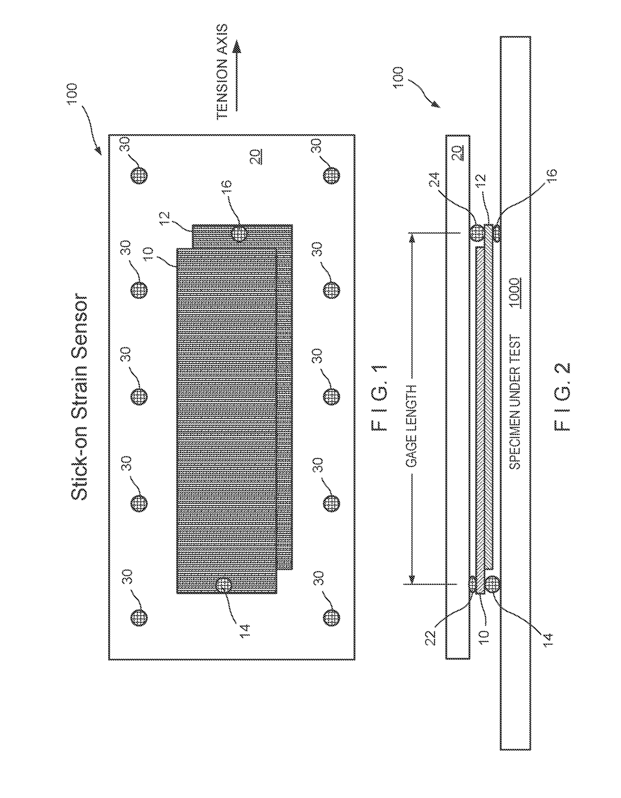 Optical strain gauge