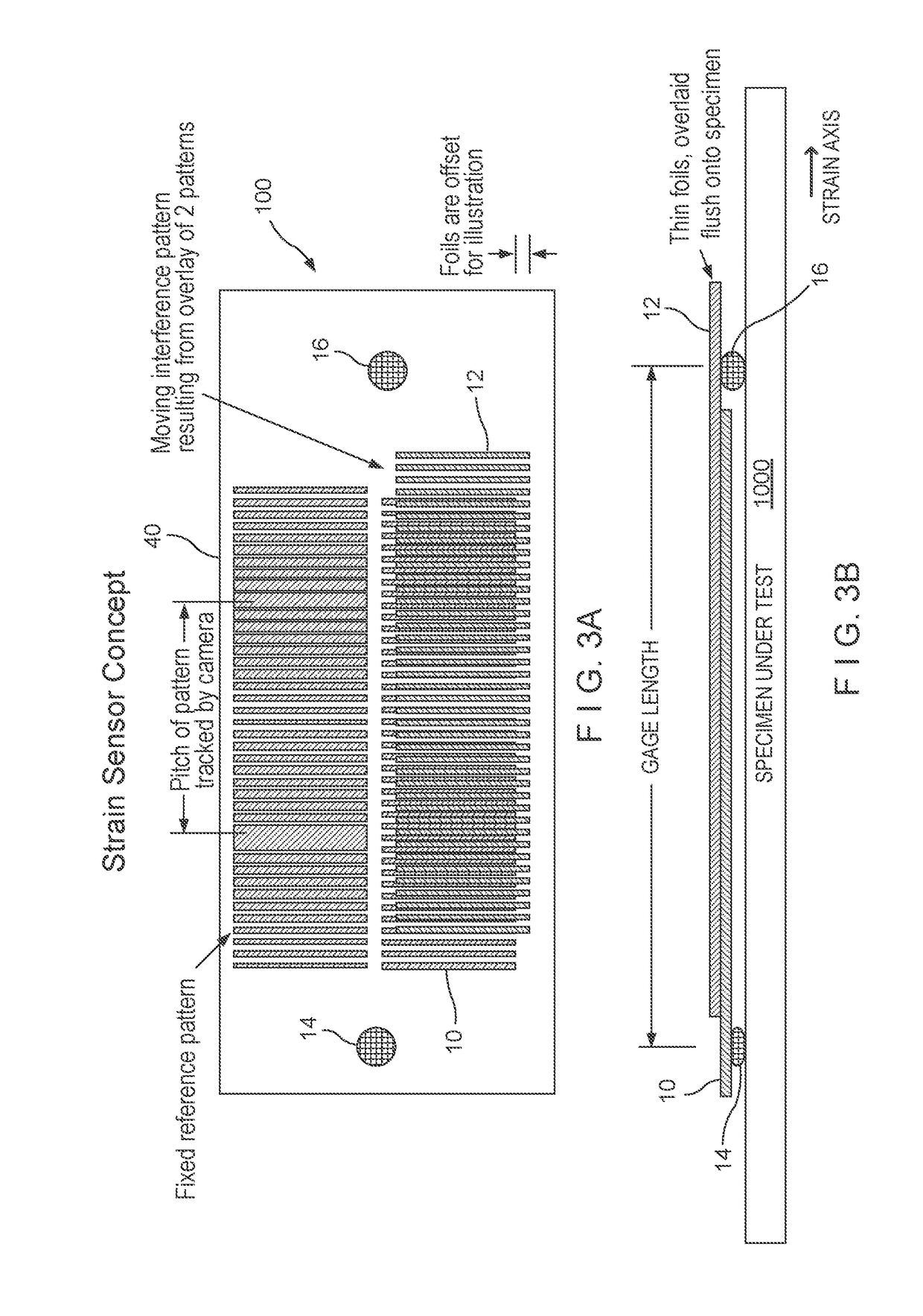 Optical strain gauge