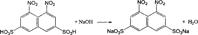 Method for synthesizing dyestuff intermediate H acid by naphthalene