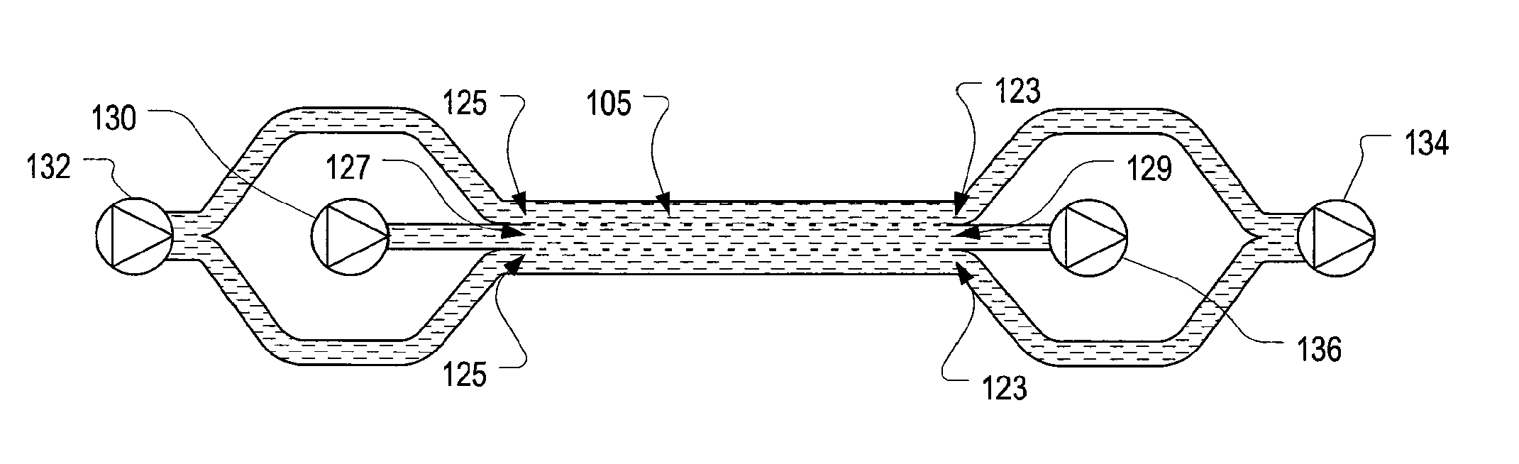 Systems and methods of microfluidic membraneless exchange using filtration of extraction outlet streams