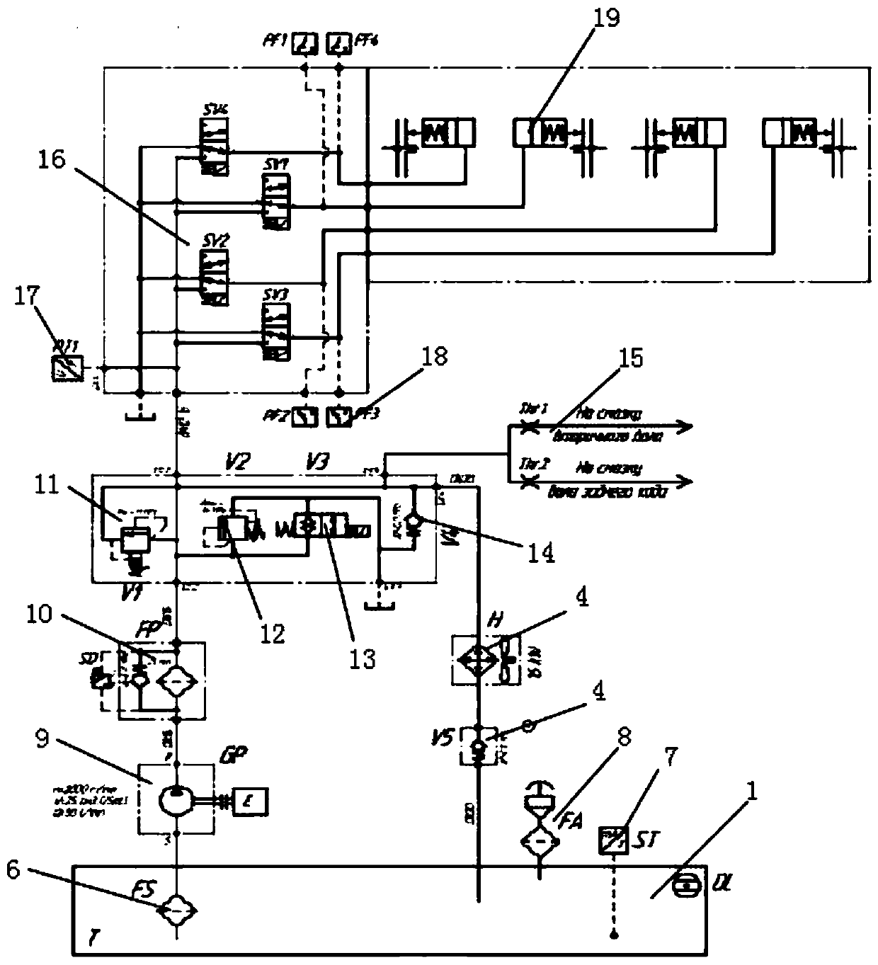 Dynamic gear-shifting speed changing box and speed changing box control system