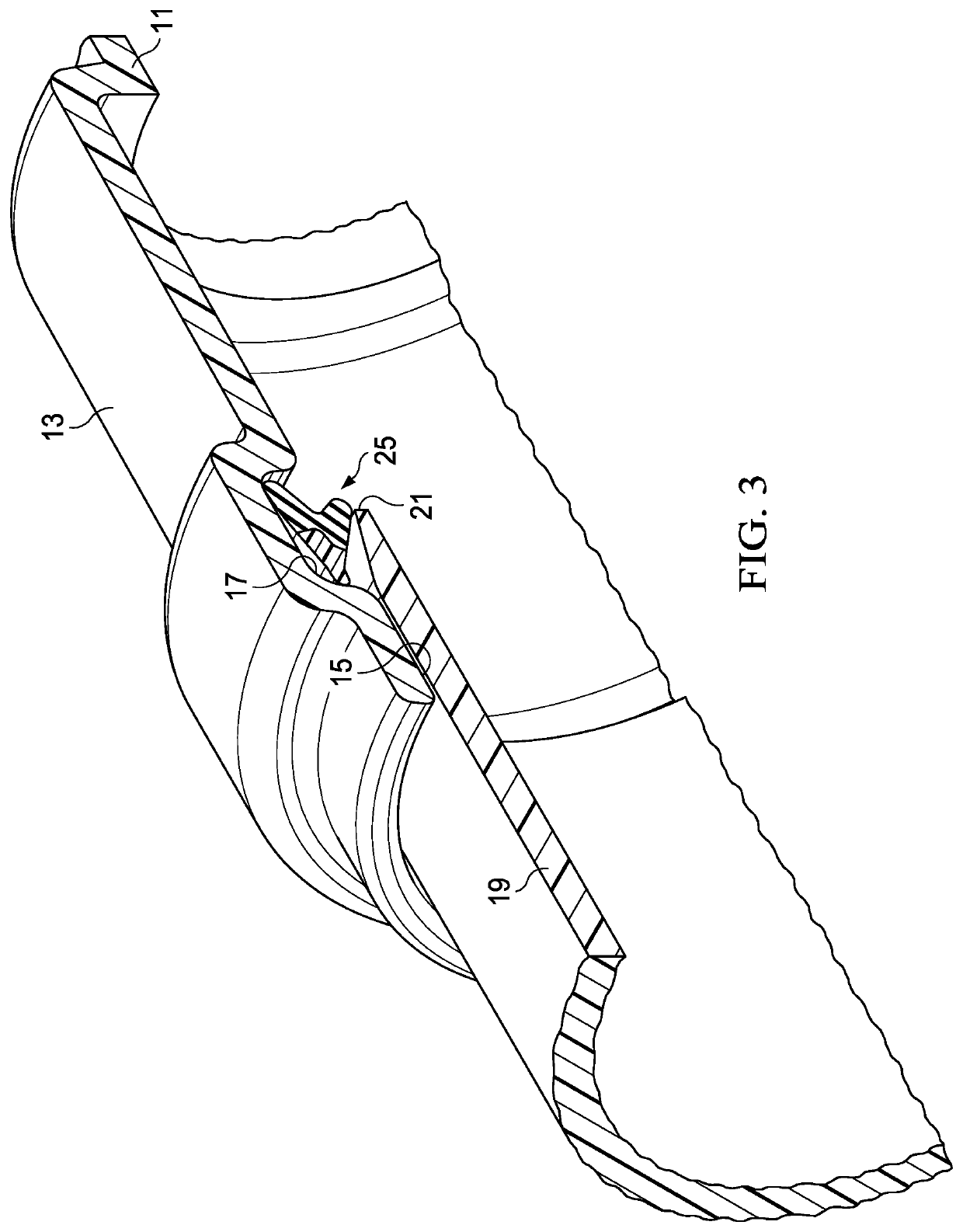 Sealing joint for low pressure pipe systems and method of manufacture