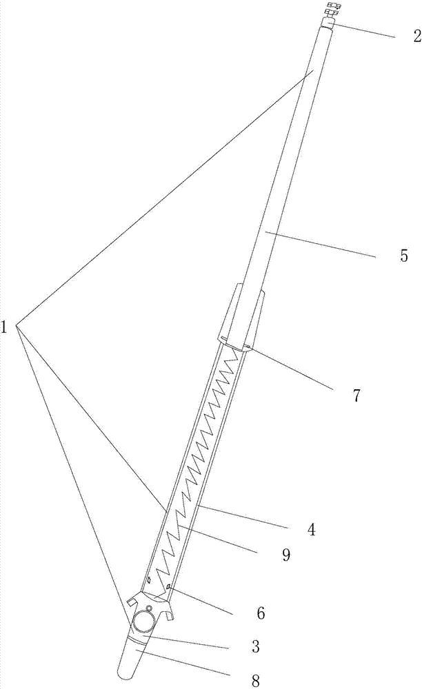 Cable pipe-passing auxiliary tool in generic cabling system