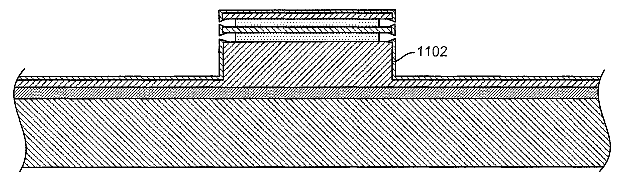 Self-aligned multi-dielectric-layer lift off process for laser diode stripes