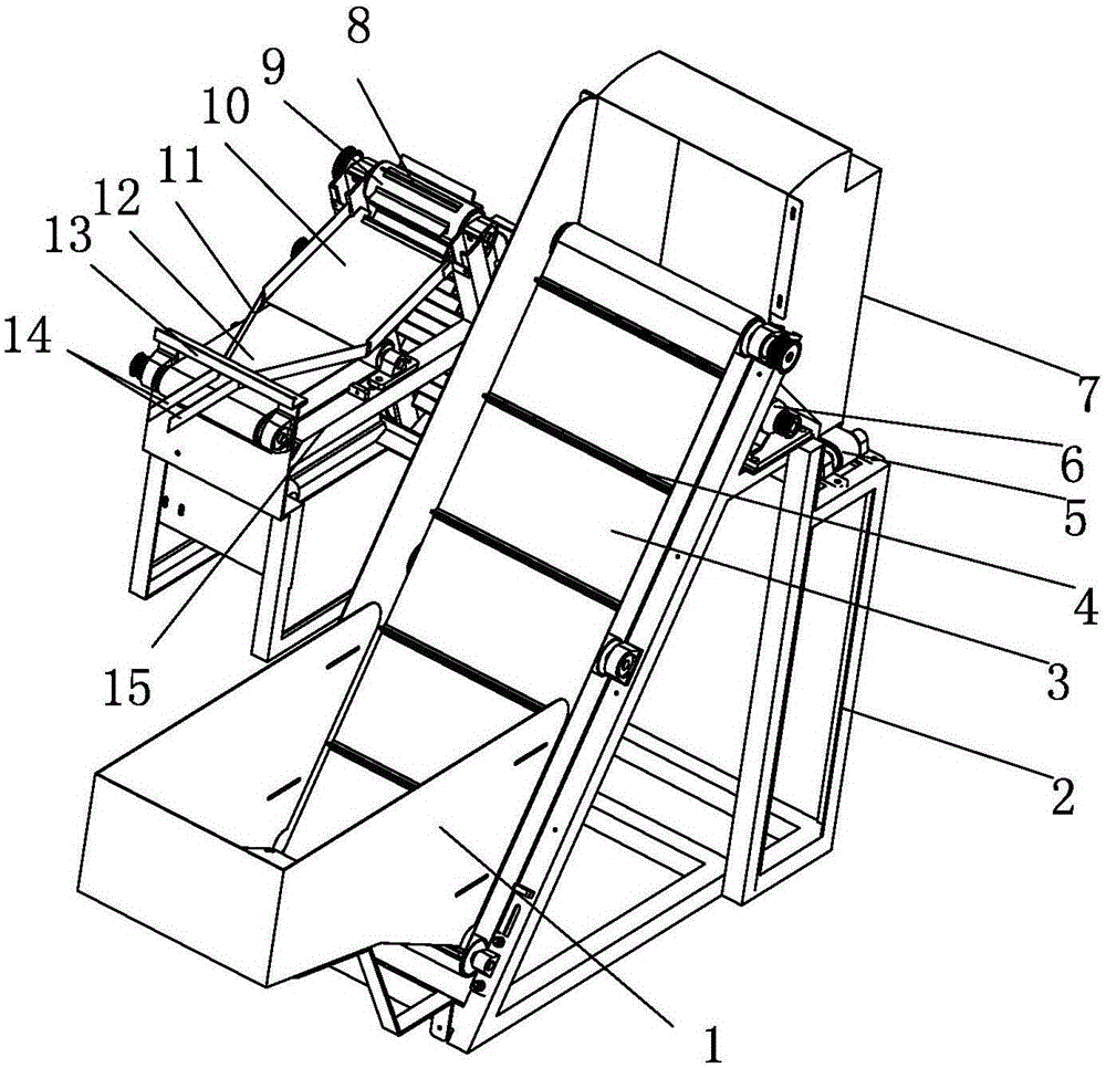 Directional bobbin conveying device of bobbin arranging machine