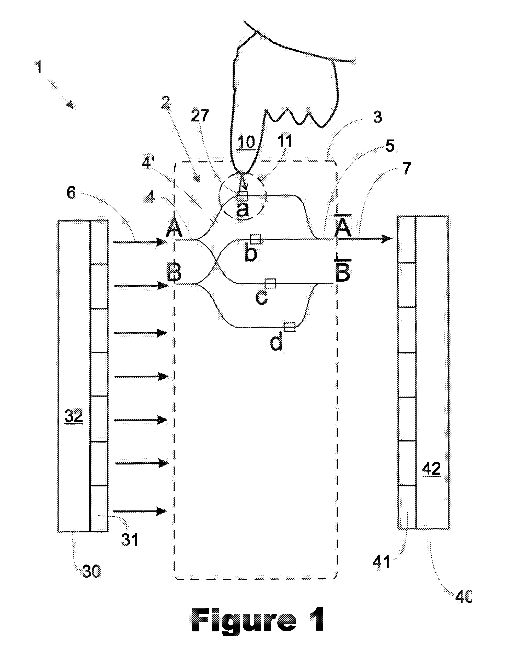 Light guide assembly for optical touch sensing, and method for detecting a touch