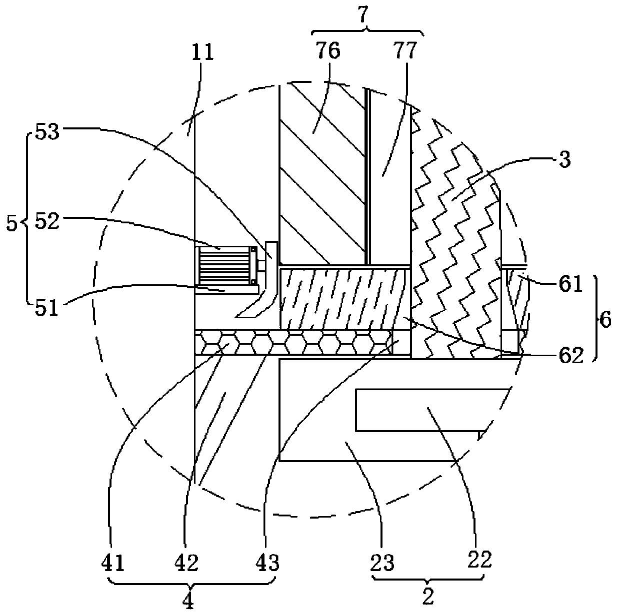 Sound-insulation heat-insulation hollow brick forming grinding tool