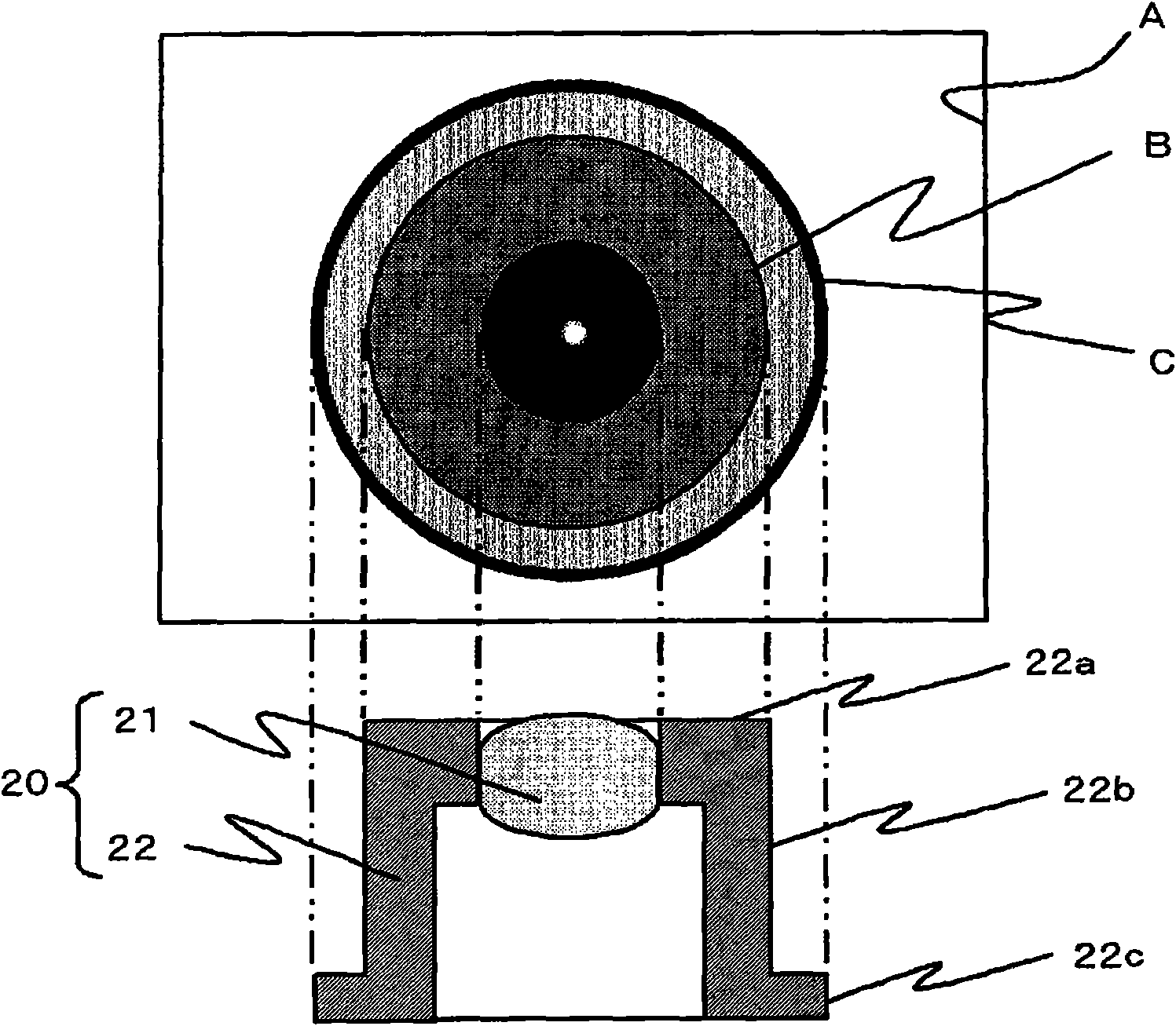 Lens shift measuring apparatus, lens shift measuring method, and optical module manufacturing method