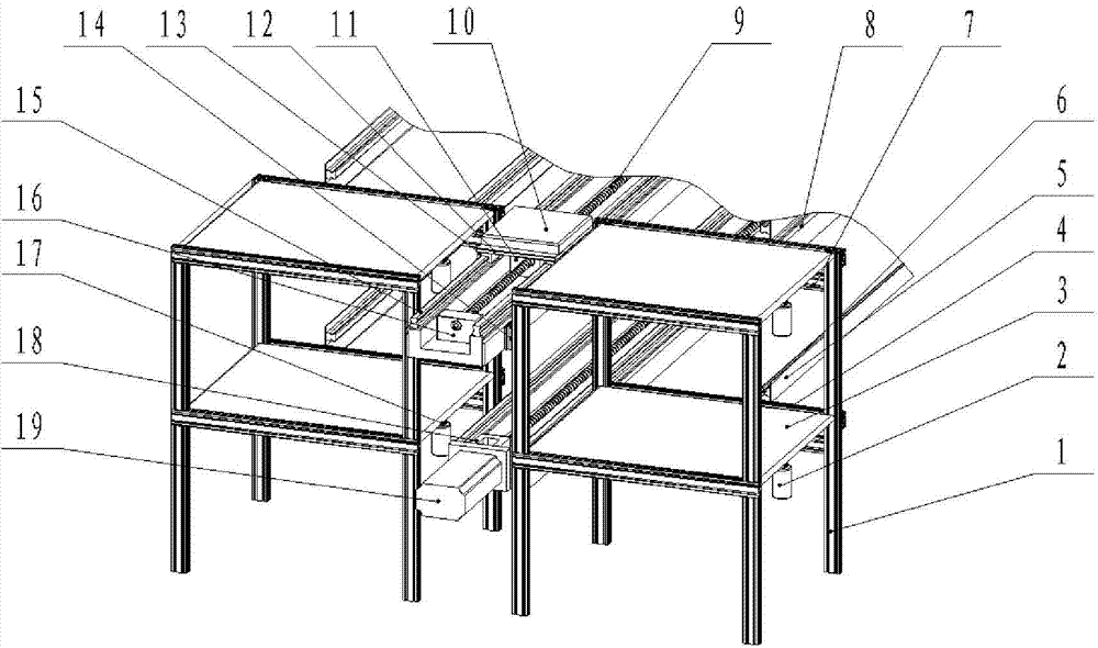 Quick and precise positioning automatic movement three-dimensional seedbed system