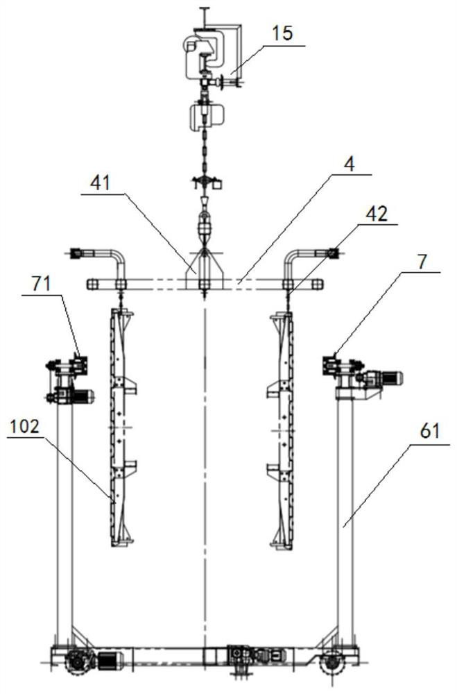 Mixed flow coating line and mixed flow coating method for standard compartment and van vehicles